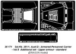 Sd.Kfz. 251/1 Ausf D.-vol.5-add.set-Upper armour pour Dragon 1/35