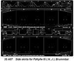 Side skirts for PzKpfw IV (H.J),Brummbar 1/35