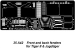 Front and back fenders for King Tiger & Jagdtiger pour Tamiya, Dragon 1/35