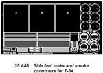 Side fuel tanks and smoke cannisters for T-34 & IS-2 1/35