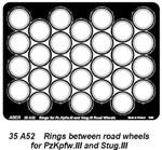 Rings between road wheels for Pz.III & Stug.III 1/35
