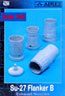 Su-27 Flanker B exhaust nozzles (academy) 1:48