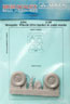 Mosquito wheels + paint mask type A (tamiya) 1:48
