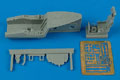 Focke Wulf Ta 183A cockpit set - TAMIYA