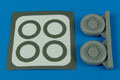 J35 Draken wheels & paint masks - HASEGAWA