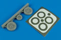 F-105 Thunderchief wheels & paint masks - TRUMPETER