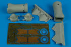 F/A-22A Raptor exhaust nozzles - closed position - HASEGAWA
