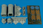 F/A-22A Raptor exhaust nozzles - opened position - HASEGAWA