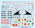 BD 72-27 Dassault Mirage F1 CT 13-SA, 30-SY, 30-SG, 30-QR (4 décorations)
