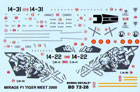 BD 72-28 Mirage F1 M Ala de Caza 14, 14-31 & 14-22 Nato Tiger Meet 09 Kleine Brogel (1+1 décoration)