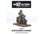 US Military Policeman on Harley Davidson 28mm (Metal)