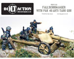 Fallschirmjager Pak 40 & 4 Crew 28mm (Metal)
