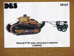 Renault FT31 avec remorque citerne (1929/45)