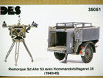 Remorque Sd Anh 53 avec kommandohilfsgerät 35 (1940/45) 1/35