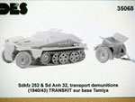 Sdkfz 252 & Sd Anh 32, transport de munitions (1940/43) TRANSKIT sur base Tamiya 1/35