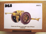 Canon de 75mm modèle 1897 type Afrique (1935/45) 1/35