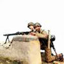 Deux soldats en feldbluse, groupe mitrailleuse MG42 (1940/45) 1:35
