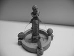Diorama - Round Baroque Fountain