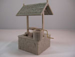 Diorama - Square Well incl. miniature rope, copper rod and scenic moss