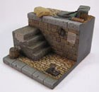 Diorama - The Quayside incl. miniature rope, posters and brass detail parts