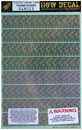 Decals 4 COLOUR LOZENGE - FADED - TRANSPARENT 1:48