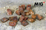 Burnt out Jerry Cans 1/35