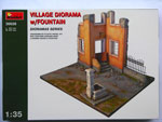 Village Diorama with Fountain 1/35