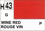 Peinture Mr Hobby H43 Rouge bordeaux brillant