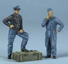 Luftwaffe Pilote & mécano France - juin 1944 1/35