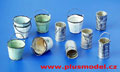Metal buckets and cans