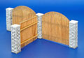 Fence with poles