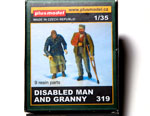 Disable man with granny 1/35