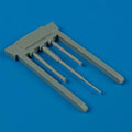 Ki61-I Hien gun barrels and pitote tube - HASEGAWA 