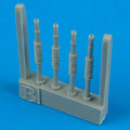 Hurricane Mk. IIc gun barrels - type II - HASEGAWA 1:48