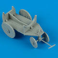 German WWII support cart for external fuel tank - 1:48