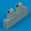 SBD-3/5 Dauntless exhaust - HASEGAWA 1:48