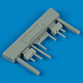 P-400 Airacobra gun barrels (HASEGAWA) 1:48