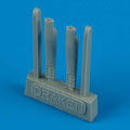 J-35 Draken air scoops - HASEGAWA 1:48