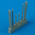 Bf 109G-6 gun barrels - HASEGAWA 1:48