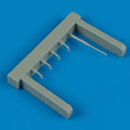 F1M2 Pete pitot tube & tie rods - HASEGAWA