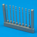 Lancaster gun barrels round perforated 1:72