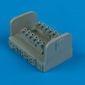 Spitfire Mk. IX exhausts - round - HASEGAWA 1:72