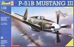 P 51B Mustang III Raf 1/32
