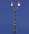 Double antique street lamp 1:35