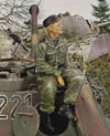 Waffen SS tanker sitting on turret - WWII 1:35