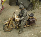 DKW German Motorcycle rider - WWII 1:35