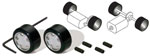 Pack de 2 Jantes & 2 Pneus en Silicone pour Voitures Type Endurance