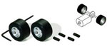 Pack de 2 Jantes & 2 Pneus en Silicone pour Voitures Type F1