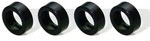 Pack 4 Pneus en Silicone pour Voiture Type Rallye