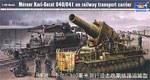 MORTIER LOURD MORSER KARL avec système de transport sur rail 1/35